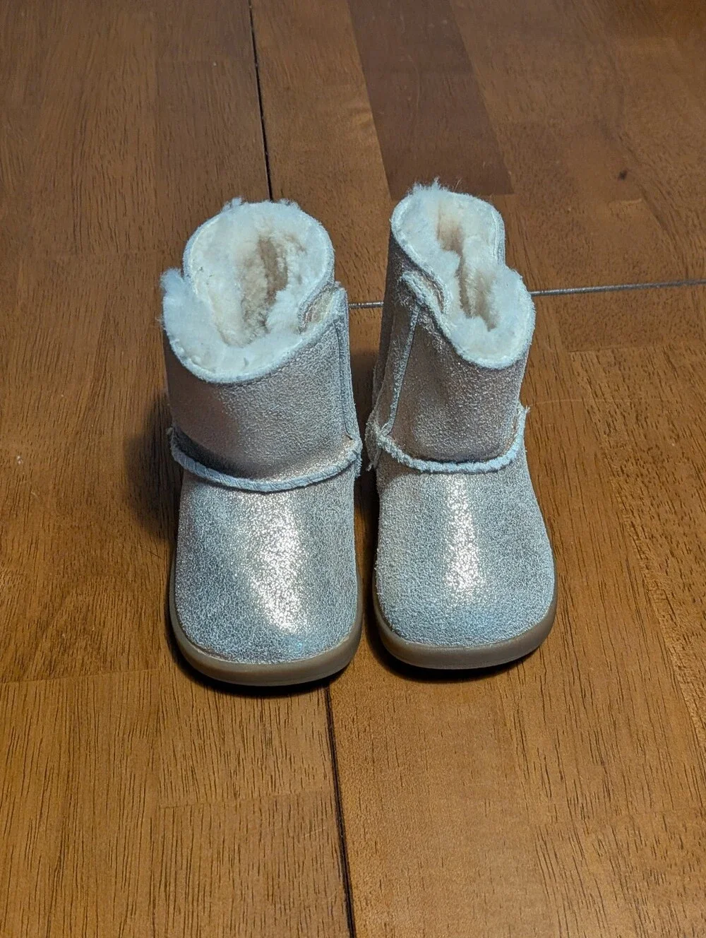 UGG Kids Shimmer Short Boot - Pink Glitter